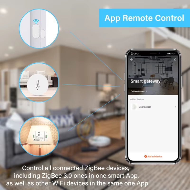 Smart Zigbee 3.0 Gateway Hub Bridge Smart Home Timer Schedule Smart Life Remote Control Work with Tuya Smart Alexa Google Home
